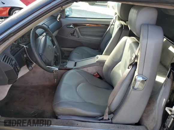 1998 Mercedes-Benz SL-Class with VIN WDBFA67F3WF166408, listed as a Copart auction lot 77603714 with 0 mi miles and Salvage Title. Bid and sale history available at carsss.com. Image 7.
