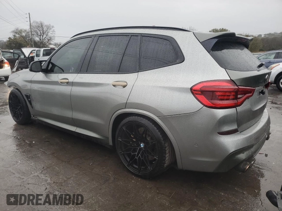 2020 BMW X3 M Competition with VIN 5YMTS0C06LLT10876, listed as a Copart auction lot 78739994 with 42,351 mi miles and Salvage title. Bid and sale history available at DreamBid. Image 2.