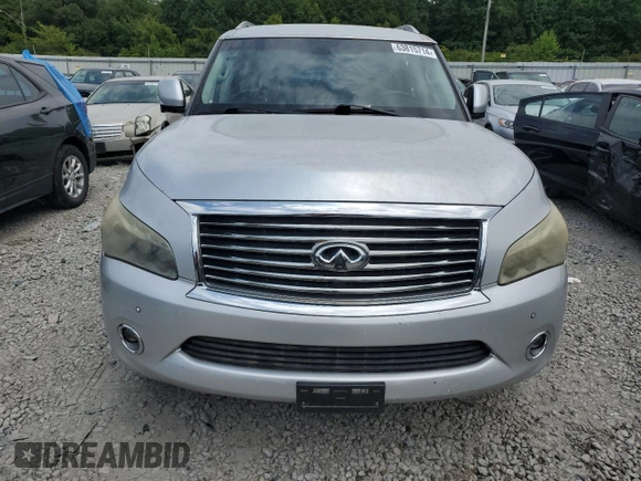 2011 Infiniti QX56 7-passenger with VIN JN8AZ2NF0B9501864, listed as a Copart auction lot 63815714 with Not Provided miles and Clean Title. Bid and sale history available at carsss.com. Image 5.