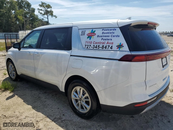 2024 Kia Carnival LX with VIN KNDNB4H38R6340061, listed as a Copart auction lot 71289804 with 6,145 mi miles and Salvage Title. Bid and sale history available at carsss.com. Image 2.