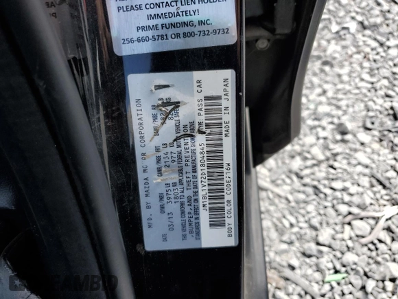 2013 Mazda 3 i Touring z VIN JM1BL1V72D1804845, wystawiony jako Copart lot #47747985 z przebiegiem 179 787 mil mil oraz Szkoda całkowita • Salvage title. Historia ofert i sprzedaży dostępna na DreamBid. Obrazek 12.