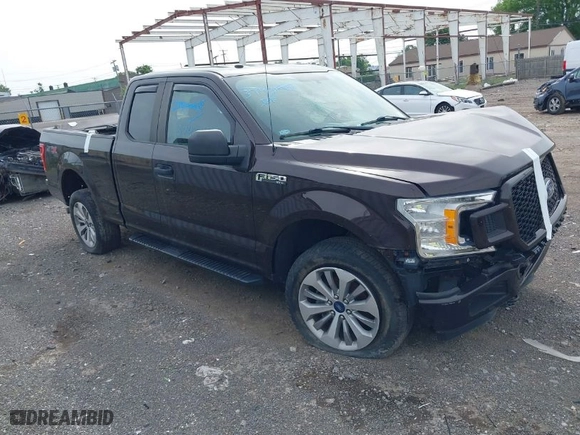 2018 Ford F-150 XL with VIN 1FTEX1EP5JKE64517, listed as a IAAI auction lot 37930468 with 64,204 mi miles. Bid and sale history available at carsss.com. Image 1.