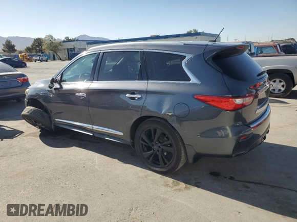 2013 Infiniti JX35 with VIN 5N1AL0MM9DC307014, listed as a Copart auction lot 55523725 with 225,160 mi miles and Salvage Title. Bid and sale history available at DreamBid. Image 2.