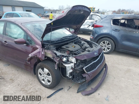 2017 Kia Forte LX with VIN 3KPFK4A76HE044840, listed as a IAAI auction lot 42057976 with 64,191 mi miles. Bid and sale history available at carsss.com. Image 6.