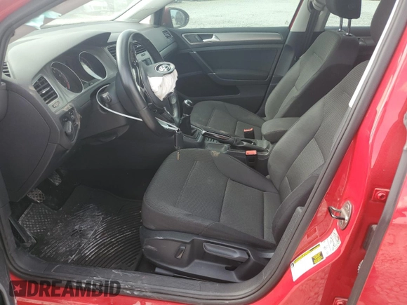 2016 Volkswagen Golf S z VIN 3VWA17AU9GM507320, wystawiony jako Copart lot #72598424 z przebiegiem Nie podano mil oraz Szkoda całkowita • Salvage title. Historia ofert i sprzedaży dostępna na DreamBid. Obrazek 7.