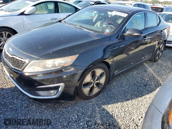 2013 Kia Optima Hybrid LX with VIN KNAGM4AD9D5055760, listed as a Copart auction lot 74271314 with 0 mi miles and Salvage Title. Bid and sale history available at carsss.com. Image 1.