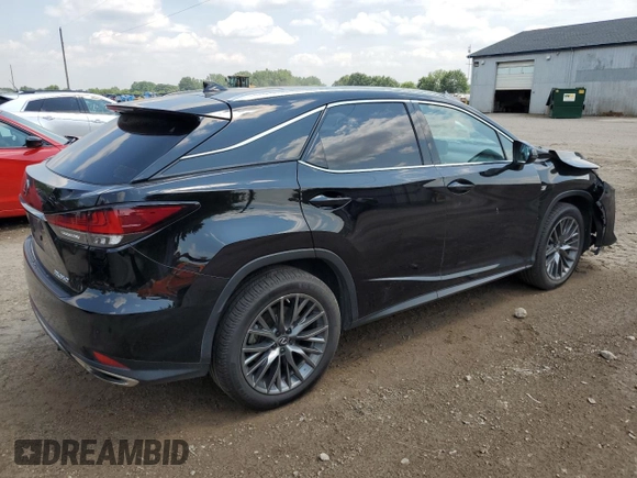 2021 Lexus RX 350 F Sport with VIN 2T2YZMDAXMC297790, listed as a Copart auction lot 63022735 with 76,819 mi miles and Clean title. Bid and sale history available at DreamBid. Image 3.