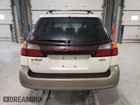 2000 Subaru Legacy Outback with VIN 4S3BH6658Y7655596, listed as a Copart auction lot 43420625 with 292,367 mi miles and Salvage title. Bid and sale history available at DreamBid. Image 6.