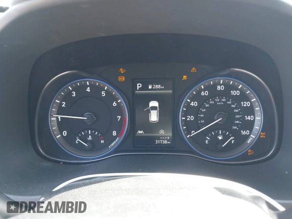 2022 Hyundai Kona SE with VIN KM8K2CAB7NU808474, listed as a IAAI auction lot 41628297 with 31,738 mi miles. Bid and sale history available at carsss.com. Image 7.