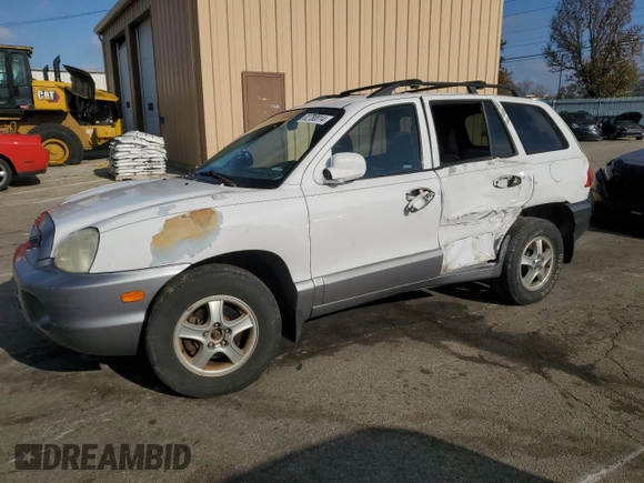 2002 Hyundai Santa Fe GLS with VIN KM8SC73D02U247565, listed as a Copart auction lot 82780014 with Not Provided miles and Salvage Title. Bid and sale history available at carsss.com. Image 1.
