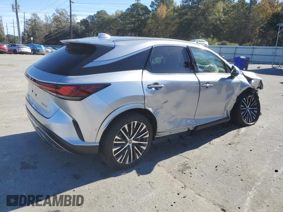 2024 Lexus RX with VIN 2T2BAMBA1RC022736, listed as a Copart auction lot 84329444 with 10,458 mi miles and Salvage Title. Bid and sale history available at carsss.com. Image 3.