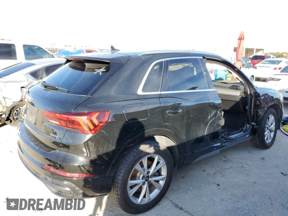 2022 Audi Q3 S line Premium with VIN WA1DECF36N1070703, listed as a Copart auction lot 65251312 with 17,108 mi miles. Bid and sale history available at carsss.com. Image 3.