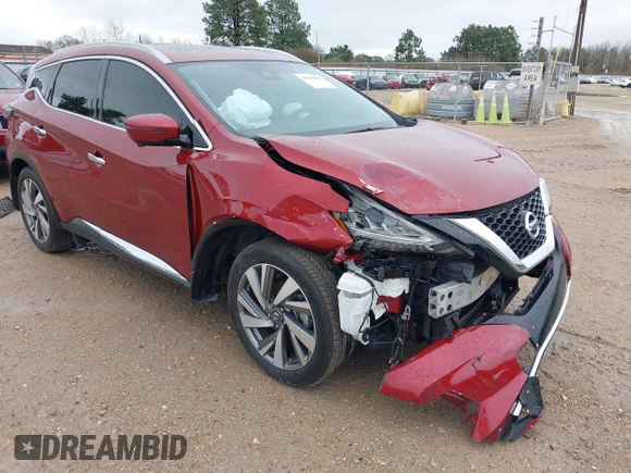 2019 Nissan Murano Platinum with VIN 5N1AZ2MJ0KN152290, listed as a IAAI auction lot 41299085 with 25,668 mi miles and . Bid and sale history available at DreamBid. Image 1.