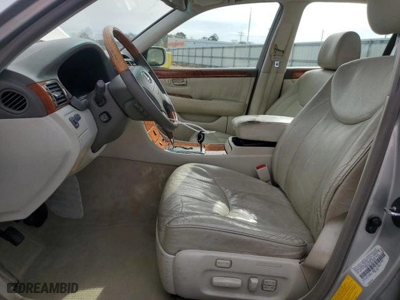 2003 Lexus LS 430 with VIN JTHBN30F530101697, listed as a Copart auction lot 48153815 with 123,414 mi miles and Salvage Title. Bid and sale history available at carsss.com. Image 7.
