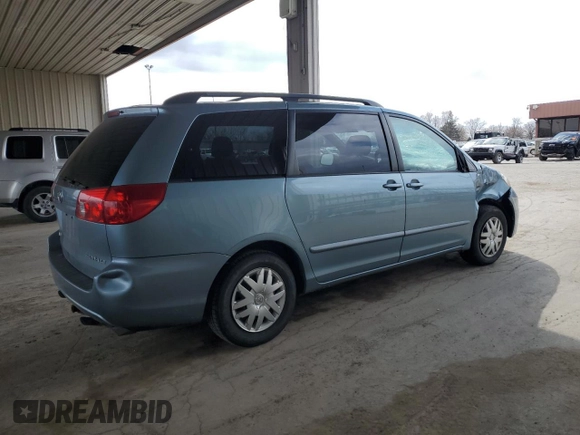 2006 Toyota Sienna CE with VIN 5TDZA23C26S395925, listed as a Copart auction lot 49884685 with 174,680 mi miles and Salvage Title. Bid and sale history available at carsss.com. Image 3.