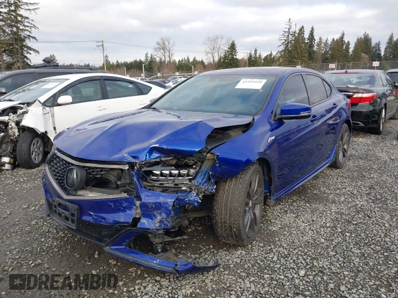 2018 Acura TLX w/A-SPEC Pkg with VIN 19UUB3F66JA004821, listed as a IAAI auction lot 41502028 with 53,317 mi miles. Bid and sale history available at carsss.com. Image 17.