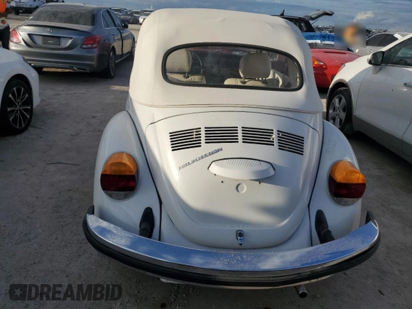 1979 Volkswagen Beetle with VIN 1592031287, listed as a Copart auction lot 75822184 with 16,726 mi miles and Salvage Title. Bid and sale history available at DreamBid. Image 6.