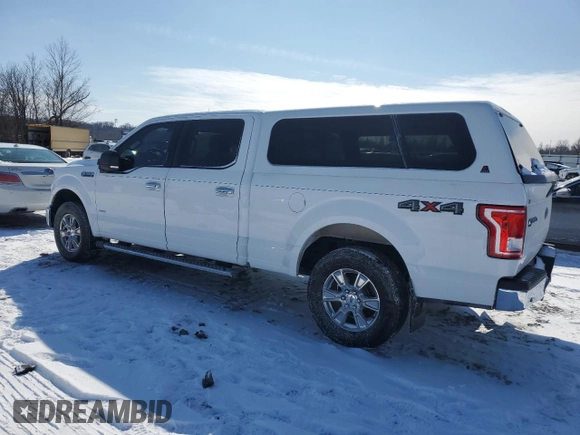 2017 Ford F-150 XL with VIN 1FTFW1EG5HKC90885, listed as a Copart auction lot 45663355 with 206,276 mi miles and Salvage Title. Bid and sale history available at carsss.com. Image 2.