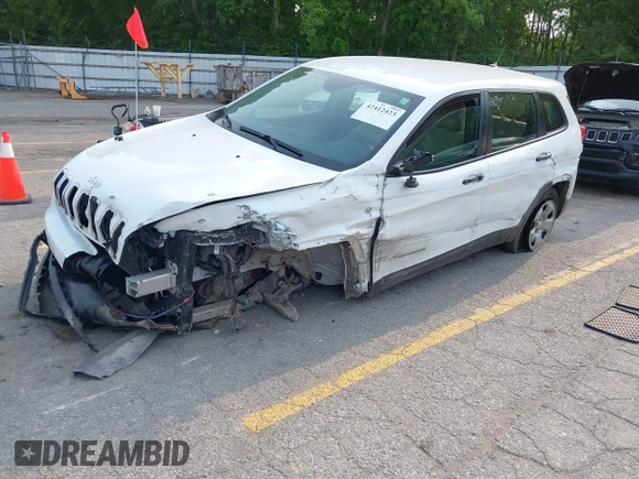 2017 Jeep Cherokee Sport with VIN 1C4PJMAB5HW619883, listed as a IAAI auction lot 42412423 with 177,063 mi miles and . Bid and sale history available at DreamBid. Image 18.