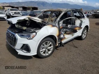 2024 Audi Q3 S line Premium with VIN WA1DECF38R1108776, listed as a Copart auction lot 59556445 with Not provided miles and Salvage title. Bid and sale history available at DreamBid. Image 1.