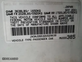 2002 Mitsubishi Lancer ES with VIN JA3AJ26E22U029638, listed as a Copart auction lot 49445635 with 304,063 mi miles and Salvage Title. Bid and sale history available at carsss.com. Image 12.