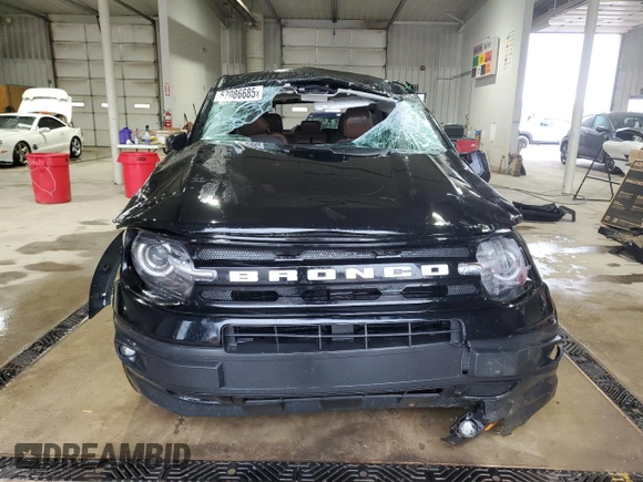 2021 Ford Bronco Sport Outer Banks with VIN 3FMCR9C66MRB35783, listed as a Copart auction lot 57086685 with 24,712 mi miles and Salvage title. Bid and sale history available at DreamBid. Image 5.