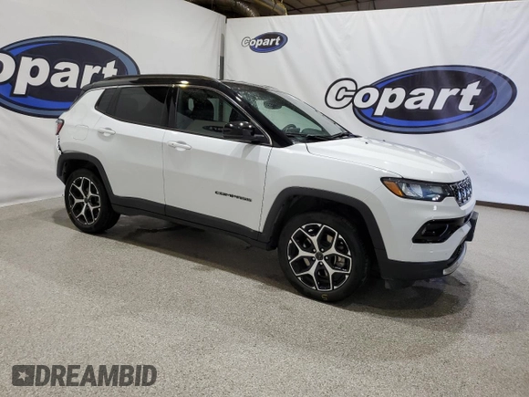 2025 Jeep Compass Limited with VIN 3C4NJDCN3ST525898, listed as a Copart auction lot 64487835 with 15,900 mi miles and Clean title. Bid and sale history available at DreamBid. Image 4.