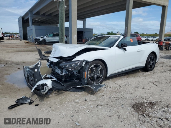 2024 Ford Mustang EcoBoost with VIN 1FAGP8UH2R5124849, listed as a Copart auction lot 62739785 with 28,709 mi miles and Non repairable. Bid and sale history available at DreamBid. Image 1.