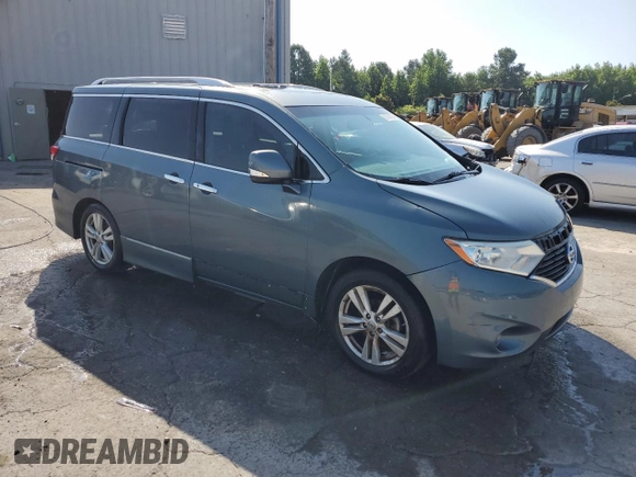 2011 Nissan Quest SL z VIN JN8AE2KP6B9009056, wystawiony jako Copart lot #62034635 z przebiegiem 132 065 mil mil oraz Czysty tytuł • Clean title. Historia ofert i sprzedaży dostępna na DreamBid. Obrazek 4.