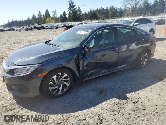 2016 Honda Civic Sedan EX with VIN 19XFC2F84GE215098, listed as a Copart auction lot 53055735 with 35,732 mi miles and Salvage Title. Bid and sale history available at carsss.com. Image 1.