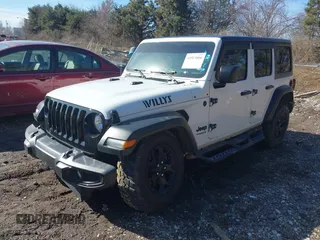 2022 Jeep Wrangler Unlimited Willys Sport with VIN 1C4HJXDN8NW267826, listed as a IAAI auction lot 41513056 with 34,716 mi miles and . Bid and sale history available at DreamBid. Image 17.