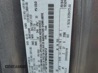 2021 Ford F-150 XL with VIN 1FTMF1E57MKD42212, listed as a Copart auction lot 61053984 with Not provided miles and Salvage title. Bid and sale history available at DreamBid. Image 13.