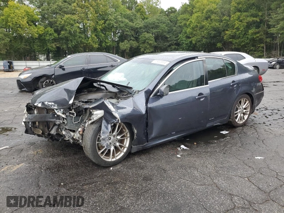 2007 Infiniti G35 Journey with VIN JNKBV61EX7M721130, listed as a Copart auction lot 70933914 with Not Provided miles and Salvage Title. Bid and sale history available at DreamBid. Image 1.