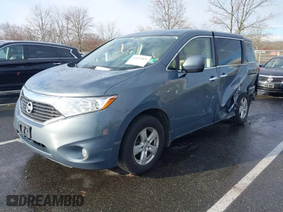 2013 Nissan Quest LE with VIN JN8AE2KP2D9066986, listed as a IAAI auction lot 41022861 with 122,869 mi miles. Bid and sale history available at carsss.com. Image 17.