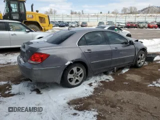 2005 Acura RL with VIN JH4KB16545C011695, listed as a Copart auction lot 44326915 with 0 mi miles and Salvage Title. Bid and sale history available at carsss.com. Image 3.