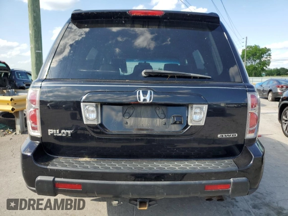2006 Honda Pilot EX-L with VIN 5FNYF18706B016881, listed as a Copart auction lot 54260945 with 289,210 mi miles and Salvage Title. Bid and sale history available at DreamBid. Image 6.