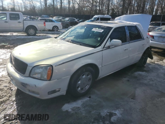 2004 Cadillac DeVille DTS z VIN 1G6KF57964U242365, wystawiony jako Copart lot #41645555 z przebiegiem Nie podano mil oraz Szkody całkowita. Historia ofert i sprzedaży dostępna na DreamBid. Obrazek 1.