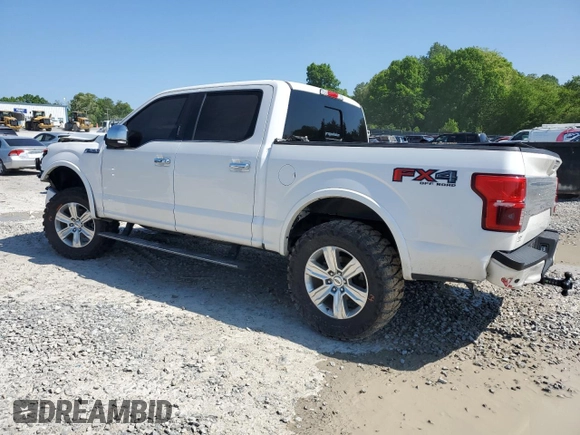 2018 Ford F-150 XL with VIN 1FTEW1E56JFA55341, listed as a Copart auction lot 54737115 with 114,581 mi miles and Salvage title. Bid and sale history available at DreamBid. Image 2.