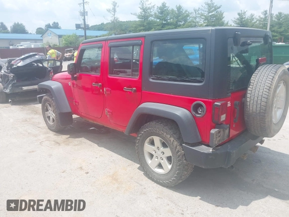 2015 Jeep Wrangler Unlimited Sport RHD with VIN 1C4BJWKG4FL679572, listed as a IAAI auction lot 42568920 with 183,907 mi miles and . Bid and sale history available at DreamBid. Image 3.