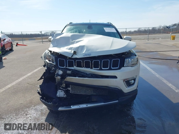 2020 Jeep Compass Limited with VIN 3C4NJDCB8LT101334, listed as a IAAI auction lot 41781815 with 44,144 mi miles. Bid and sale history available at carsss.com. Image 12.