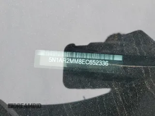2014 Nissan Pathfinder Platinum z VIN 5N1AR2MM8EC652336, wystawiony jako Copart lot #56291315 z przebiegiem 72 770 mil mil oraz Szkoda całkowita • Salvage title. Historia ofert i sprzedaży dostępna na DreamBid. Obrazek 14.