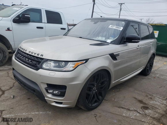 2017 Land Rover Range Rover Sport HSE Dynamic with VIN SALWV2FV2HA679780, listed as a Copart auction lot 43213665 with 0 mi miles and Clean Title. Bid and sale history available at carsss.com. Image 1.