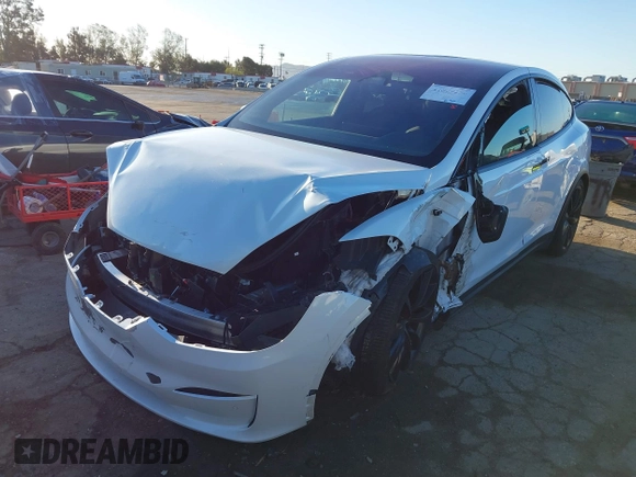 2022 Tesla Model X with VIN 7SAXCBE59NF364984, listed as a IAAI auction lot 41809256 with Not Provided miles and . Bid and sale history available at DreamBid. Image 18.