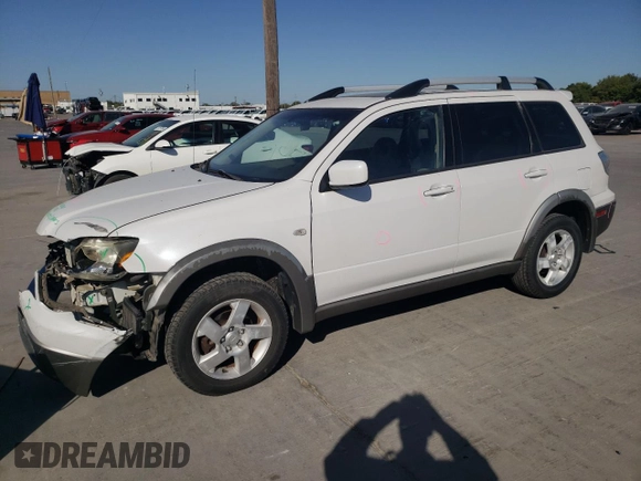 2003 Mitsubishi Outlander XLS with VIN JA4LX41G63U060724, listed as a Copart auction lot 75613604 with 51,058 mi miles and Salvage Title. Bid and sale history available at carsss.com. Image 1.
