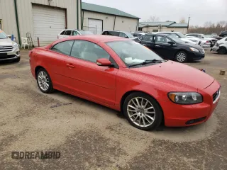 2006 Volvo C70 with VIN YV1MC68256J006360, listed as a Copart auction lot 77653804 with 132,448 mi miles and Salvage Title. Bid and sale history available at carsss.com. Image 4.
