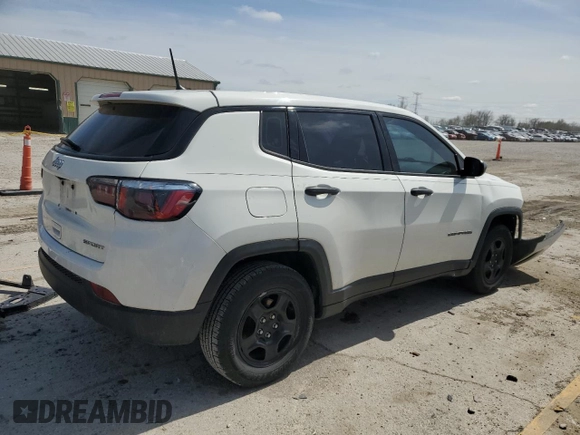 2018 Jeep Compass Sport with VIN 3C4NJCAB7JT271629, listed as a Copart auction lot 51229685 with 82,433 mi miles and Salvage title. Bid and sale history available at DreamBid. Image 3.