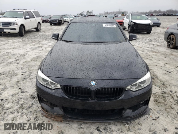 2017 BMW 4 Series 440i with VIN WBA4P1C55HK522257, listed as a Copart auction lot 45650085 with 89,002 mi miles and Salvage Title. Bid and sale history available at carsss.com. Image 5.