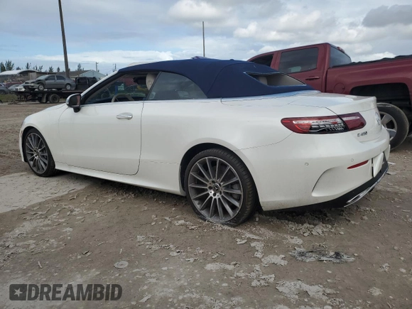 2021 Mercedes-Benz E 450 with VIN W1K1K5JB8MF157053, listed as a Copart auction lot 77119904 with 14,081 mi miles and Salvage title. Bid and sale history available at DreamBid. Image 2.