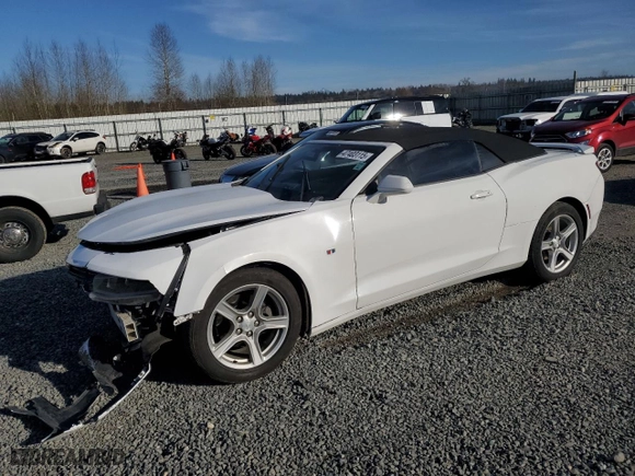 2018 Chevrolet Camaro 1LT with VIN 1G1FB3DX9J0130995, listed as a Copart auction lot 47403115 with 0 mi miles and Salvage Title. Bid and sale history available at carsss.com. Image 1.