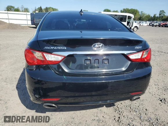 2012 Hyundai Sonata SE with VIN 5NPEC4AB7CH411987, listed as a Copart auction lot 55461465 with 163,438 mi miles and Salvage Title. Bid and sale history available at carsss.com. Image 6.